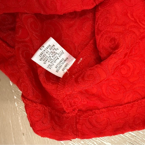 C. Luce Vibrant Red Textured Mini Dress Cut-Out back - Picture 9 of 9